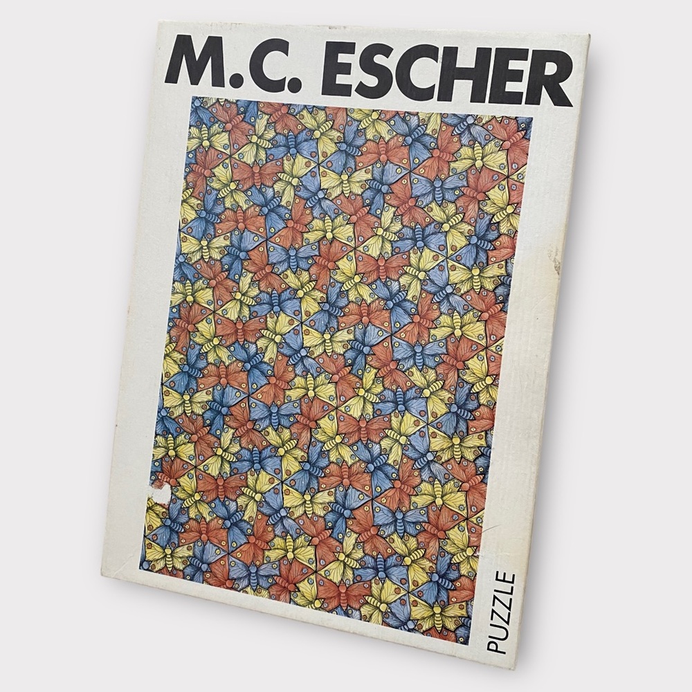 Vintage M.C. Escher 500 Piece Butterfly Puzzle *Pieces Never Opened